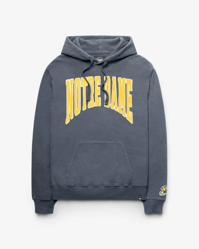 NOTRE DAME FIGHTING IRISH VINTAGE GROTON WELL WORN '47 FRENCH TERRY HOOD made by 47