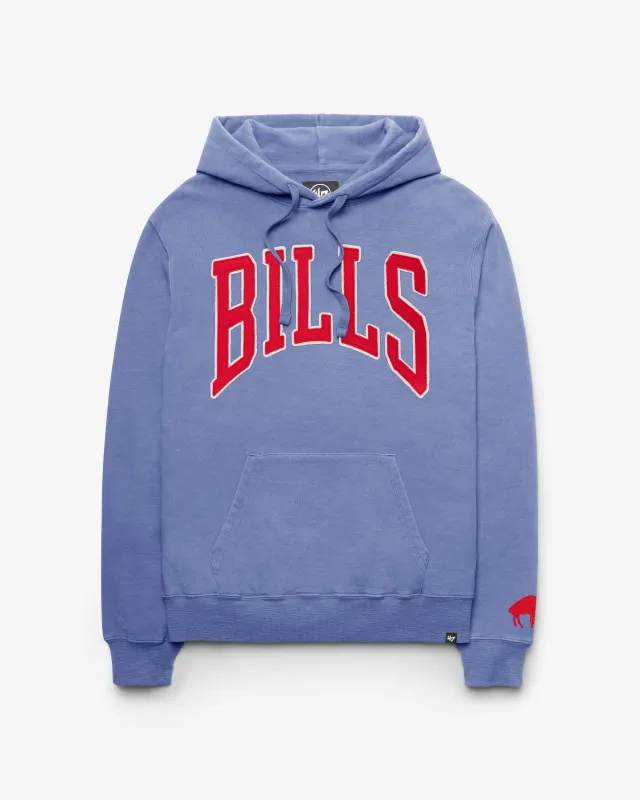 BUFFALO BILLS HISTORIC GROTON WELL WORN '47 FRENCH TERRY HOOD made by 47