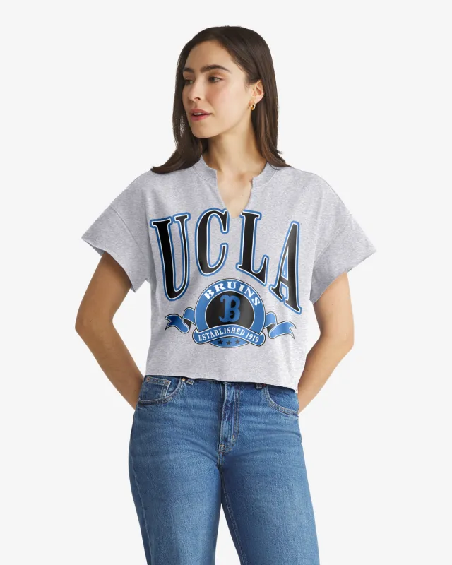 UCLA BRUINS BANNERS OUT '47 OVERSIZED NOTCH NECK TEE WOMENS made by 47
