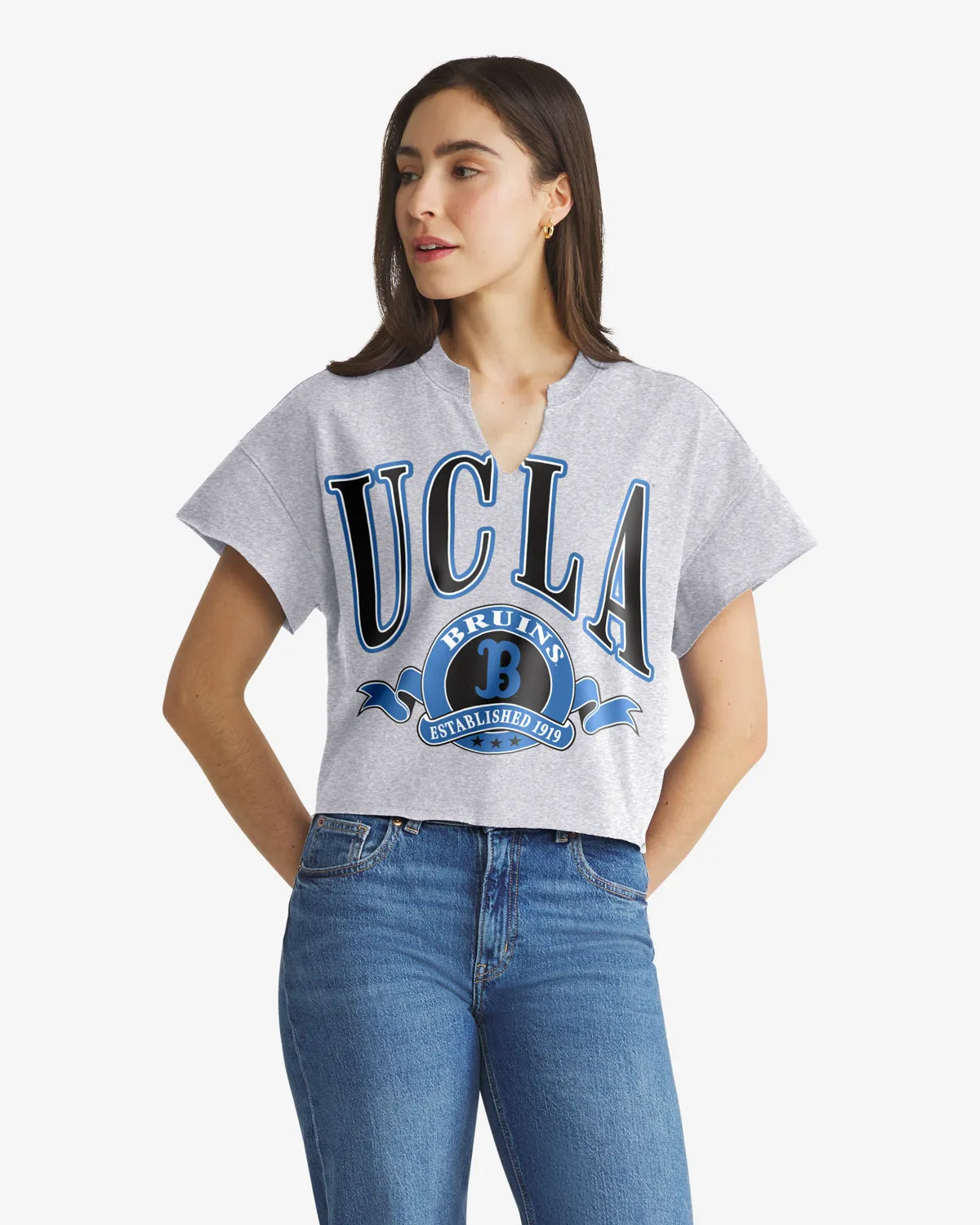 UCLA BRUINS BANNERS OUT '47 OVERSIZED NOTCH NECK TEE WOMENS sold by 47