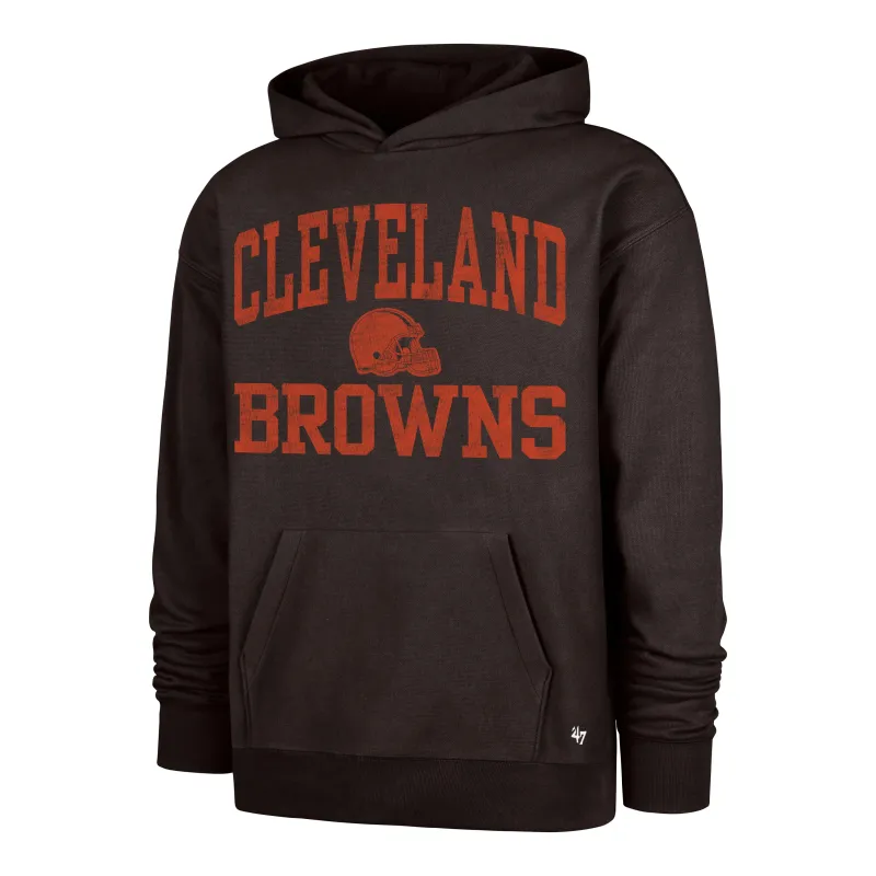 CLEVELAND BROWNS CAMPUS STACK ARCHED '47 FOUNDATION HOOD made by 47