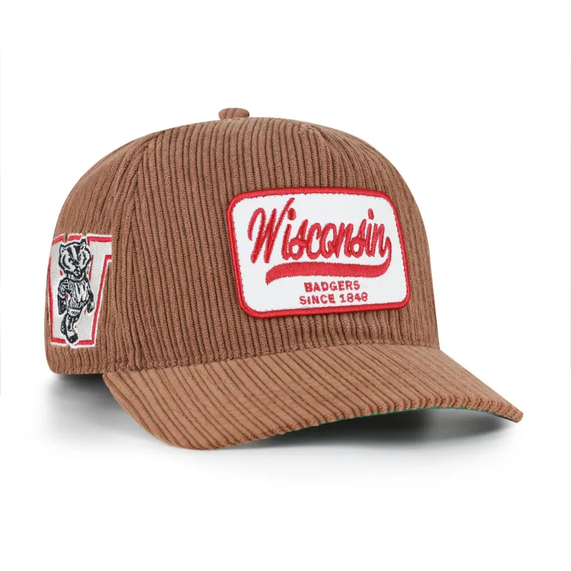Wisconsin Badgers Vintage Cord Patch '47 Hitch RF Relaxed Fit made by 47