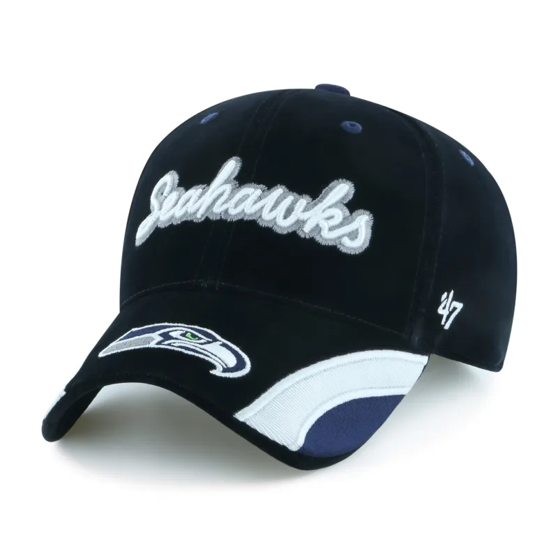 SEATTLE SEAHAWKS VELVET DENIM SCRIPT '47 WOMEN'S MVP made by 47