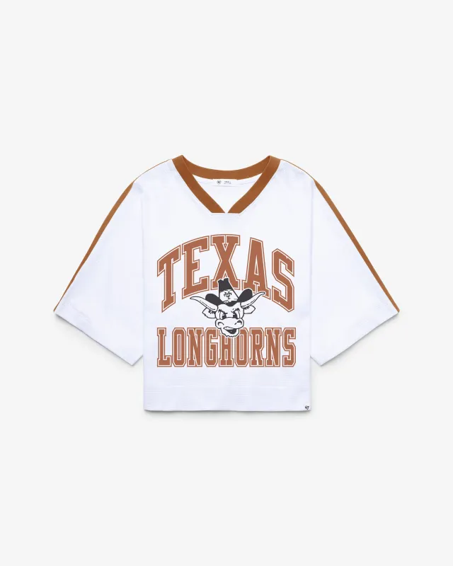 TEXAS LONGHORNS VINTAGE BIG OVERARCH '47 WOMEN'S DROP NEEDLE RAGLAN JERSEY made by 47