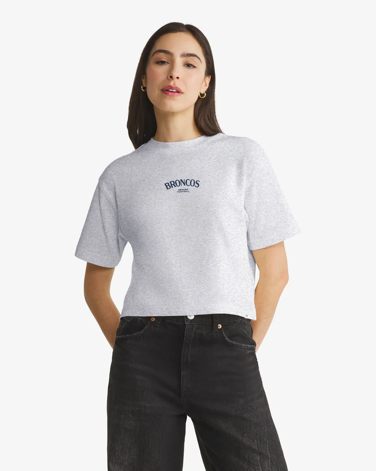 DENVER BRONCOS HADRIAN '47 FOUNDATION CROP TEE WOMENS sold by 47 product image thumbnail 2