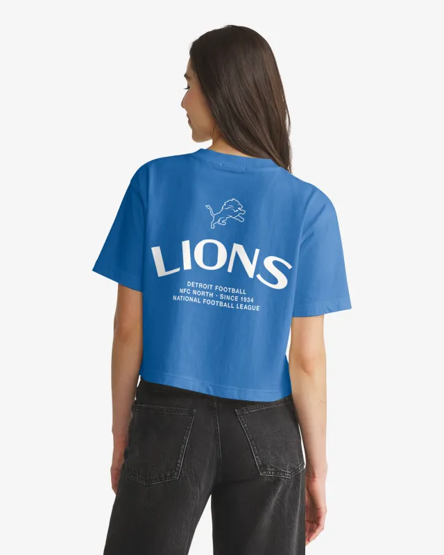 DETROIT LIONS HADRIAN '47 FOUNDATION CROP TEE WOMENS made by 47