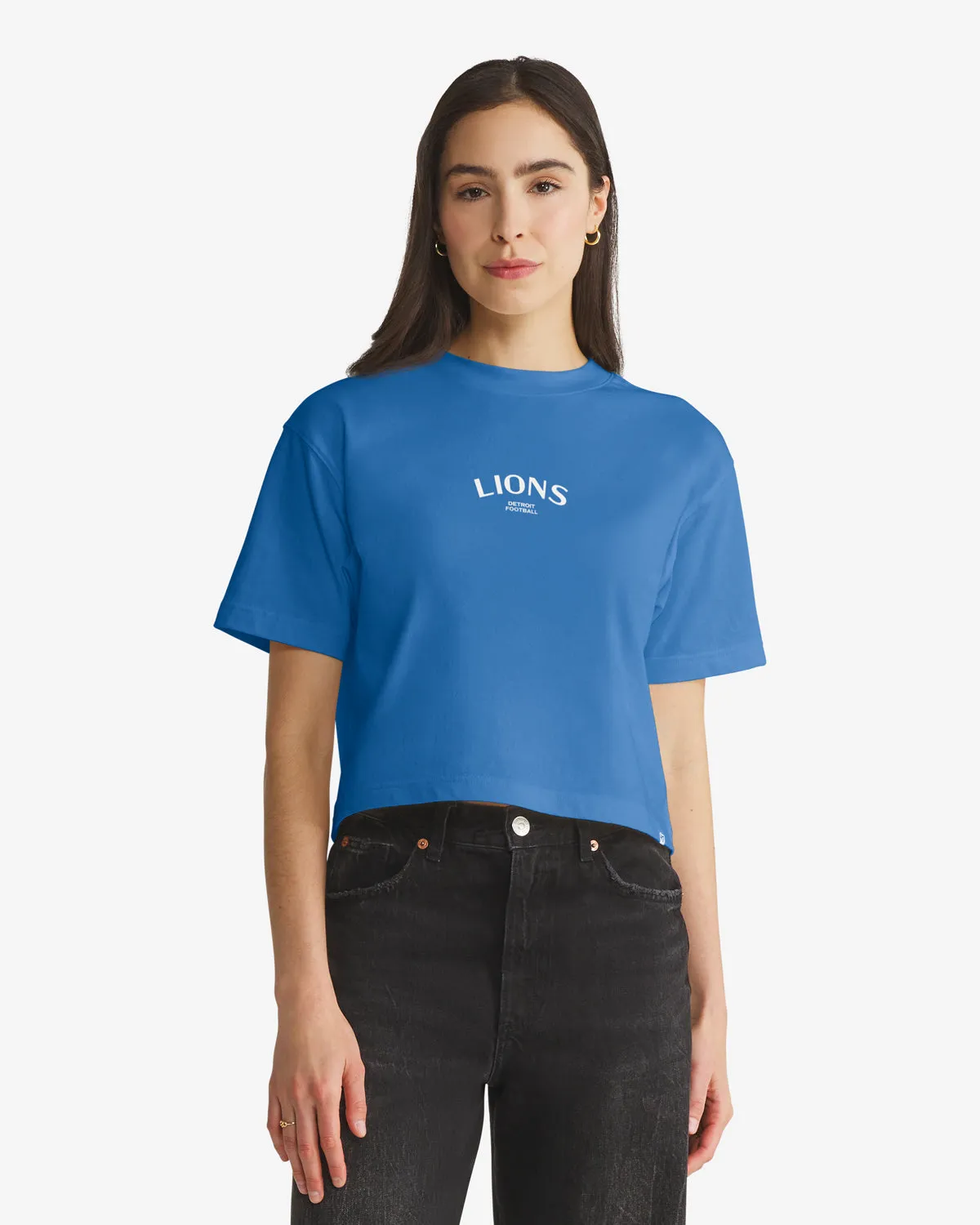 DETROIT LIONS HADRIAN '47 FOUNDATION CROP TEE WOMENS sold by 47 product image thumbnail 2