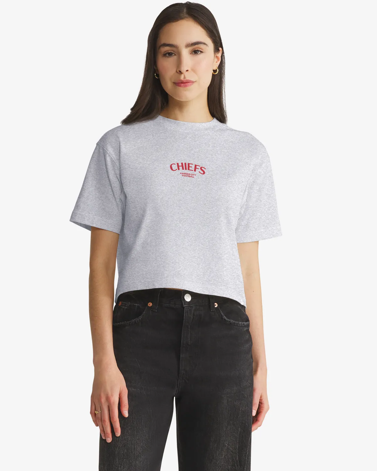 KANSAS CITY CHIEFS HADRIAN '47 FOUNDATION CROP TEE WOMENS sold by 47 product image thumbnail 2