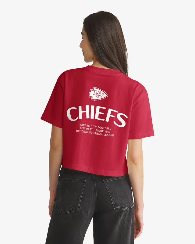 KANSAS CITY CHIEFS HADRIAN '47 FOUNDATION CROP TEE WOMENS made by 47