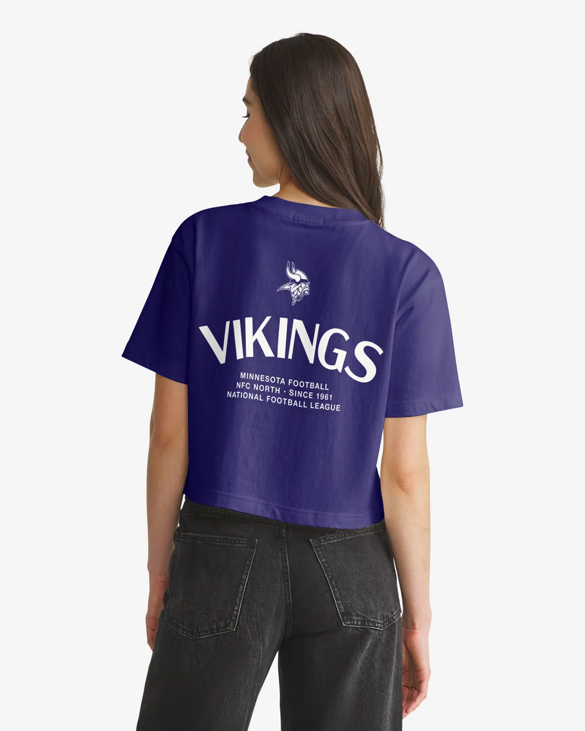 MINNESOTA VIKINGS HADRIAN '47 FOUNDATION CROP TEE WOMENS sold by 47