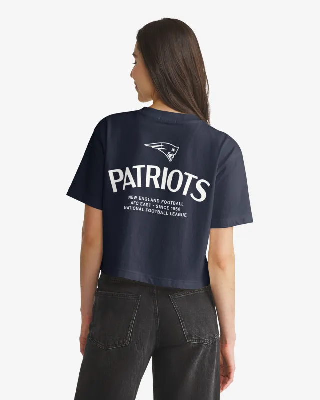 NEW ENGLAND PATRIOTS HADRIAN '47 FOUNDATION CROP TEE WOMENS made by 47