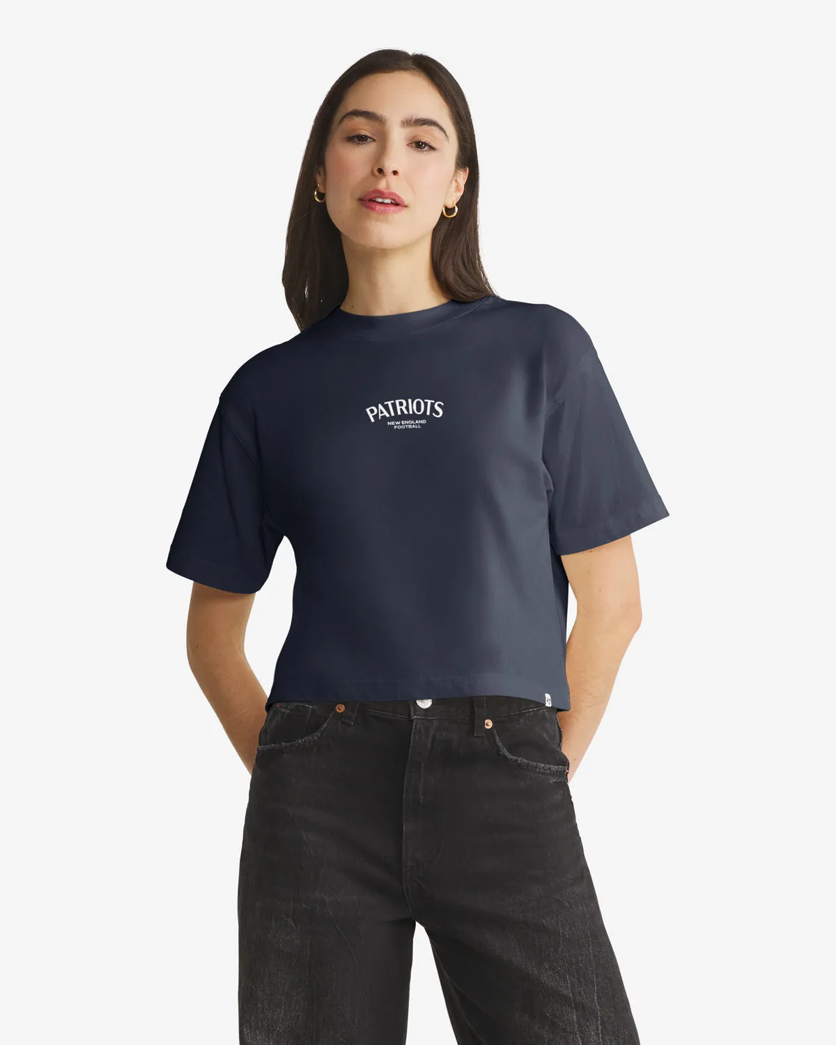 NEW ENGLAND PATRIOTS HADRIAN '47 FOUNDATION CROP TEE WOMENS sold by 47 product image thumbnail 2
