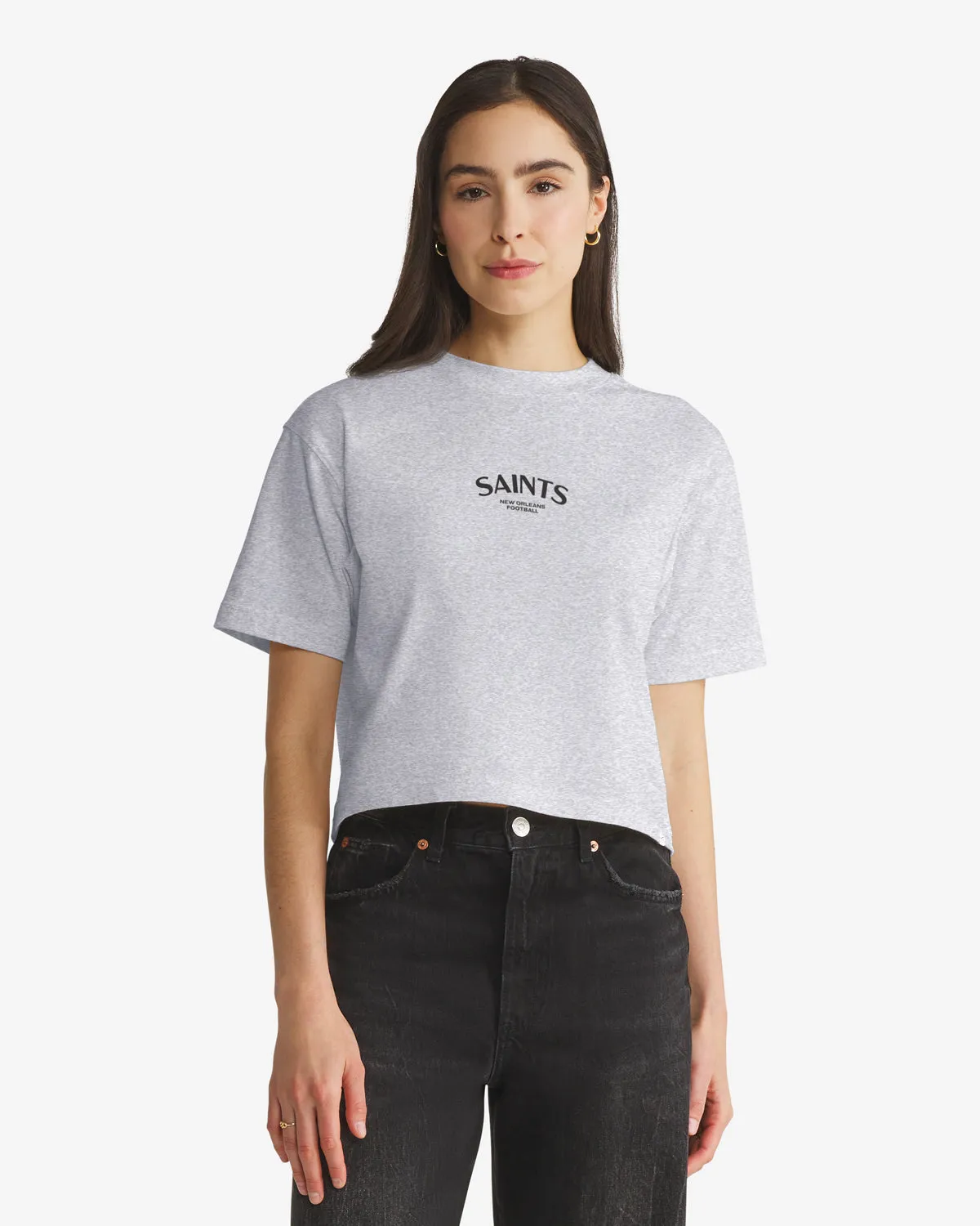 NEW ORLEANS SAINTS HADRIAN '47 FOUNDATION CROP TEE WOMENS sold by 47 product image thumbnail 2