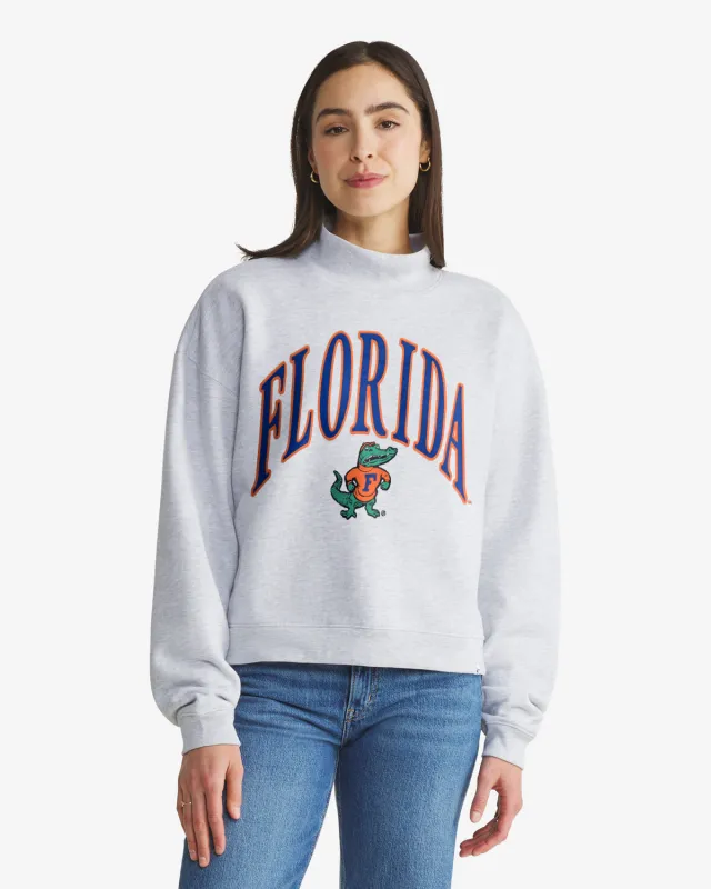 FLORIDA GATORS VINTAGE VANTAGE '47 WOMEN'S MOCK NECK PULLOVER made by 47