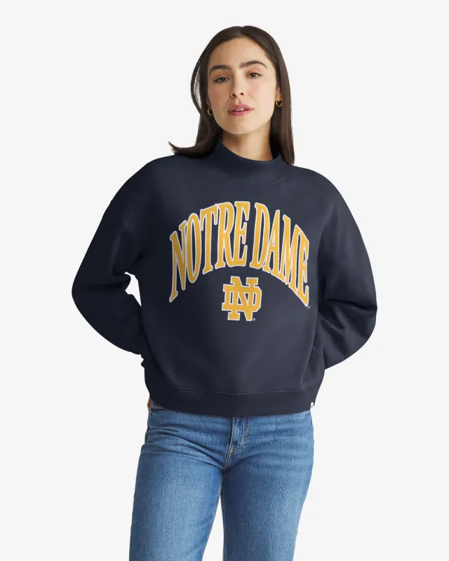NOTRE DAME FIGHTIN IRISH VANTAGE '47 WOMEN'S MOCK NECK PULLOVER made by 47
