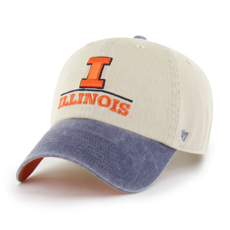 Illinois Fighting Illini Logo Line Two Tone '47 Clean Up made by 47