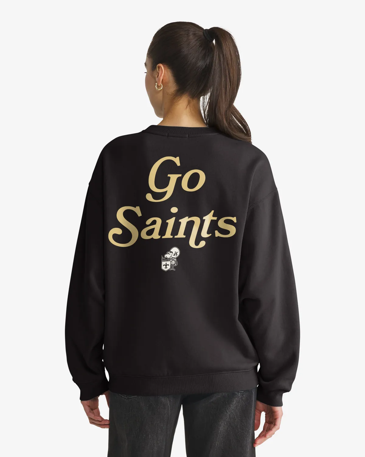 NEW ORLEANS SAINTS HISTORIC SHOUT IT OUT '47 OVERSIZED CREW WOMENS sold by 47