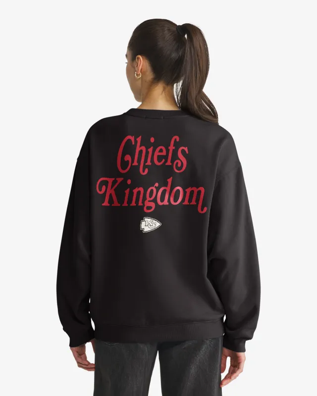 KANSAS CITY CHIEFS SHOUT IT OUT '47 OVERSIZED CREW WOMENS made by 47