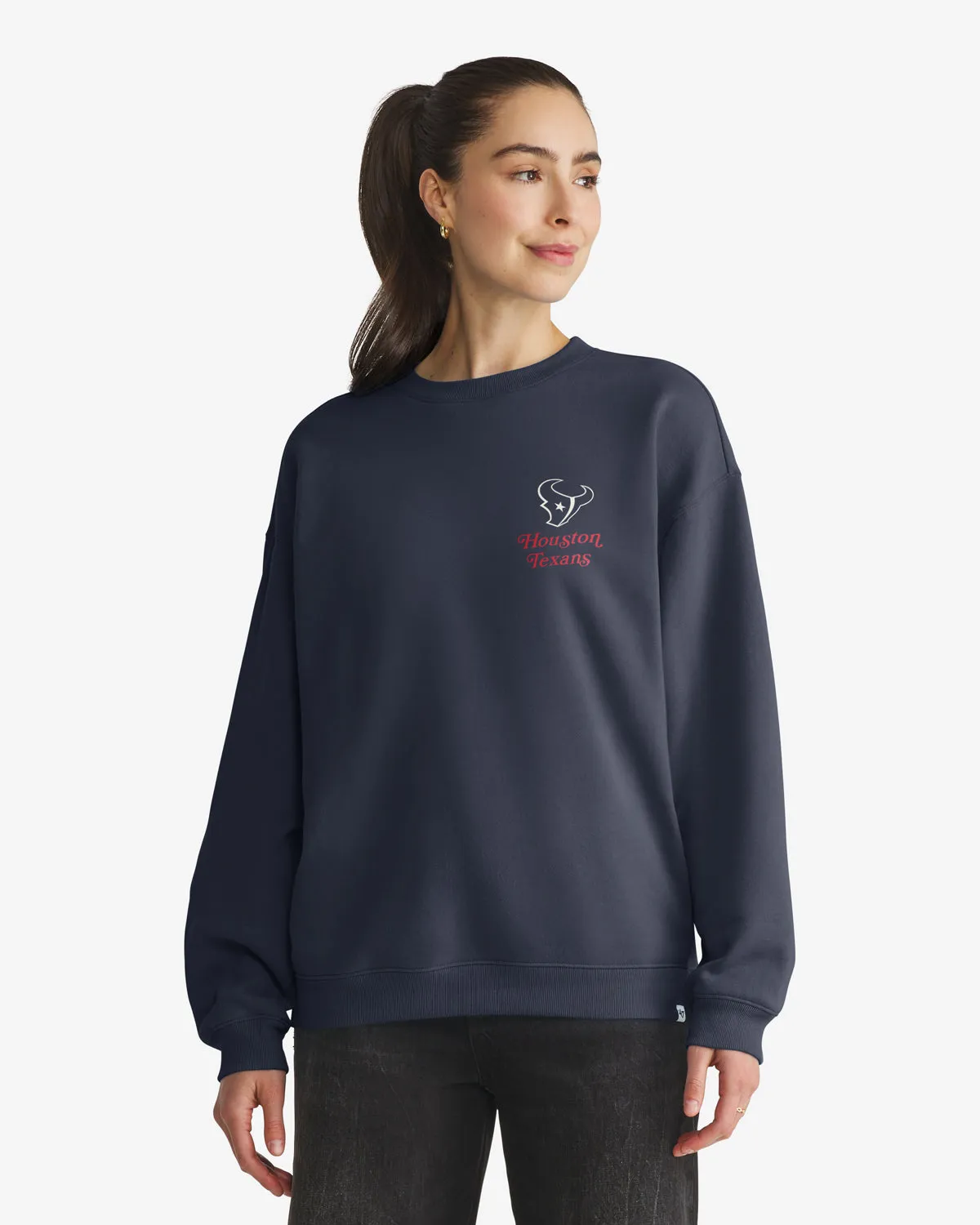 HOUSTON TEXANS SHOUT IT OUT '47 OVERSIZED CREW WOMENS sold by 47 product image thumbnail 2