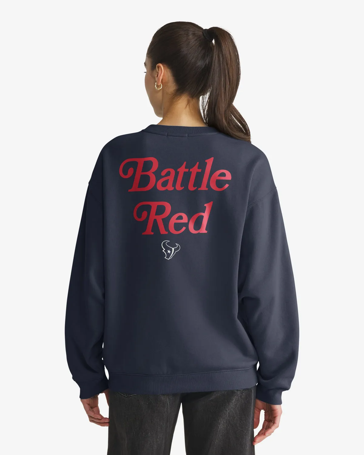 HOUSTON TEXANS SHOUT IT OUT '47 OVERSIZED CREW WOMENS sold by 47