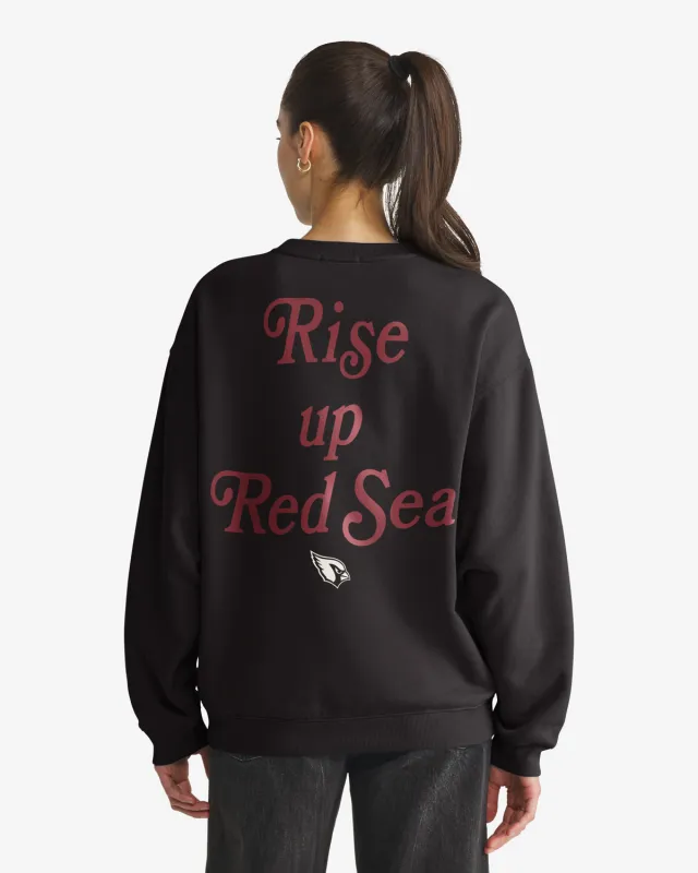 ARIZONA CARDINALS SHOUT IT OUT '47 OVERSIZED CREW WOMENS made by 47