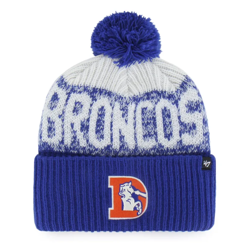Denver Broncos Historic Bone Chill '47 Cuff Knit made by 47