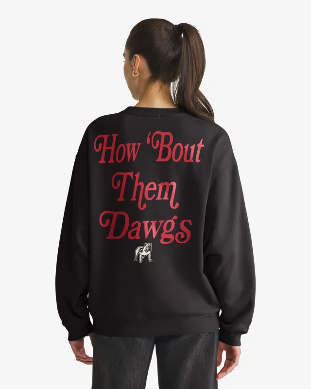 GEORGIA BULLDOGS SHOUT IT OUT '47 OVERSIZED CREW WOMENS made by 47