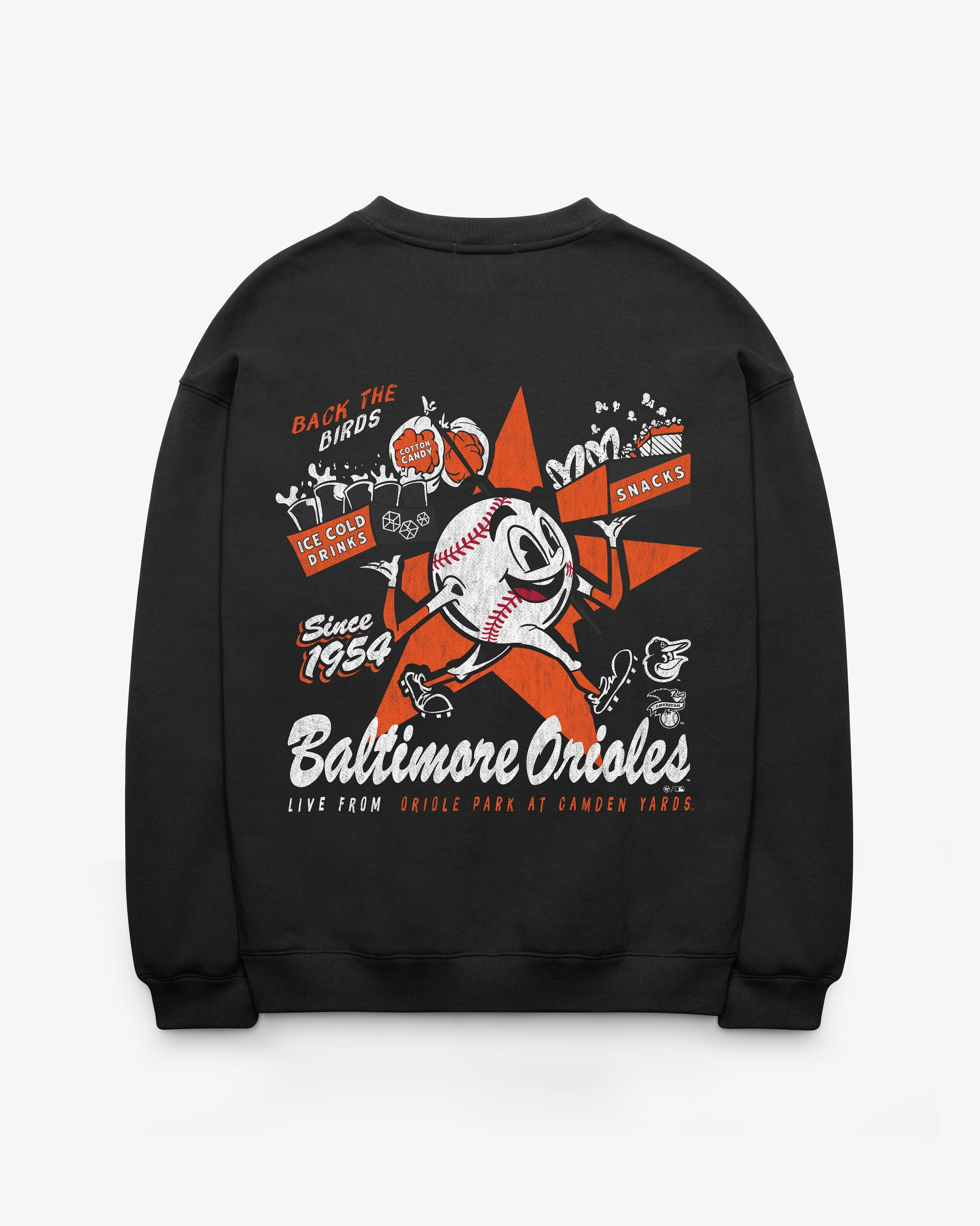BALTIMORE ORIOLES FAN FUEL '47 OVERSIZED CREW WOMEN sold by 47 product image thumbnail 2