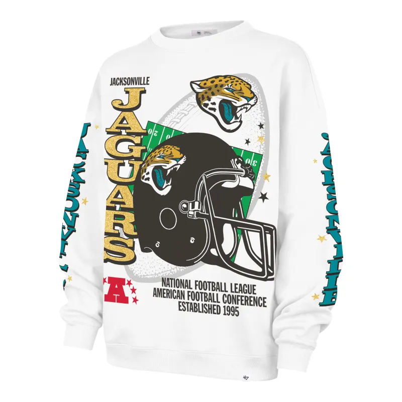 JACKSONVILLE JAGUARS THUNDEROUS '47 WOMEN'S OVERSIZED CREW made by 47