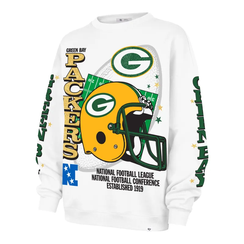 GREEN BAY PACKERS HISTORIC THUNDEROUS '47 WOMEN'S OVERSIZED CREW made by 47