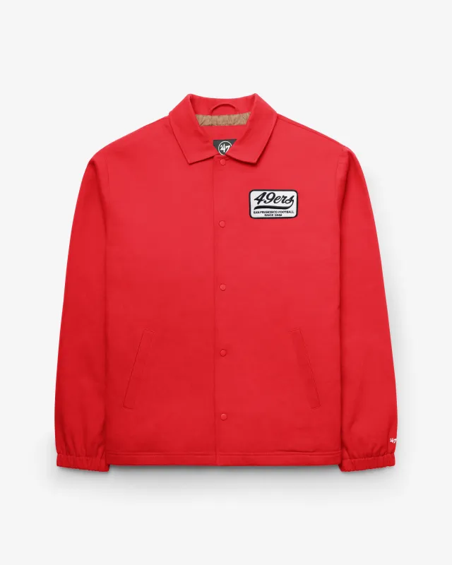 SAN FRANCISCO 49ERS HISTORIC RETREAD '47 COACHES JACKET made by 47