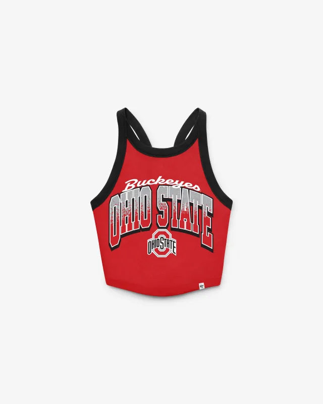 OHIO STATE BUCKEYES SHIMMER SHADOW '47 WOMEN'S SPORTY TANK made by 47