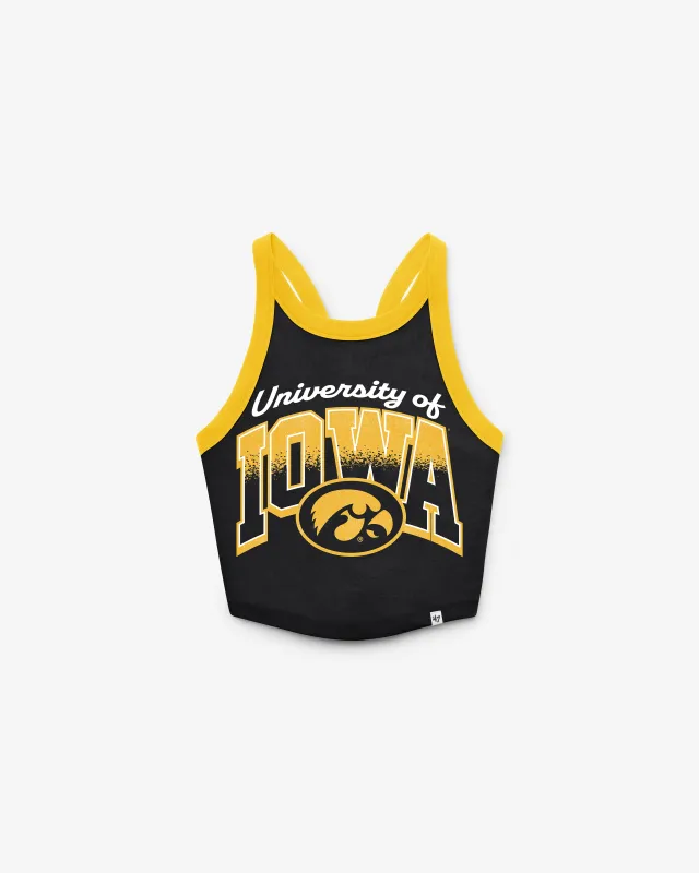 IOWA HAWKEYES SHIMMER SHADOW '47 WOMEN'S SPORTY TANK made by 47