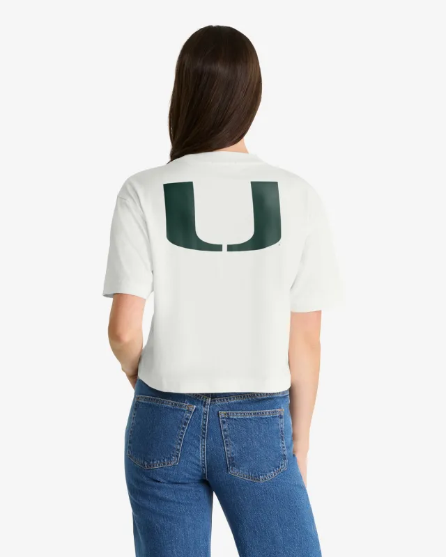 MIAMI HURRICANES STRAIGHT THRU '47 REED CITY TEE WOMENS made by 47