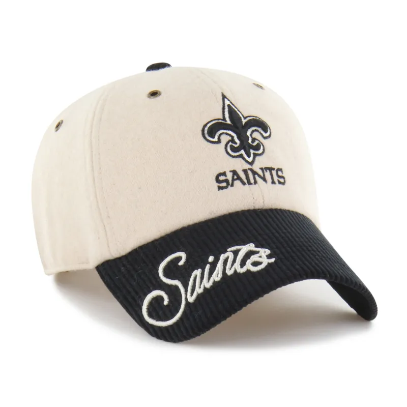 NEW ORLEANS SAINTS ROPE SCRIPT TWO TONE '47 WOMEN'S CLEAN UP made by 47