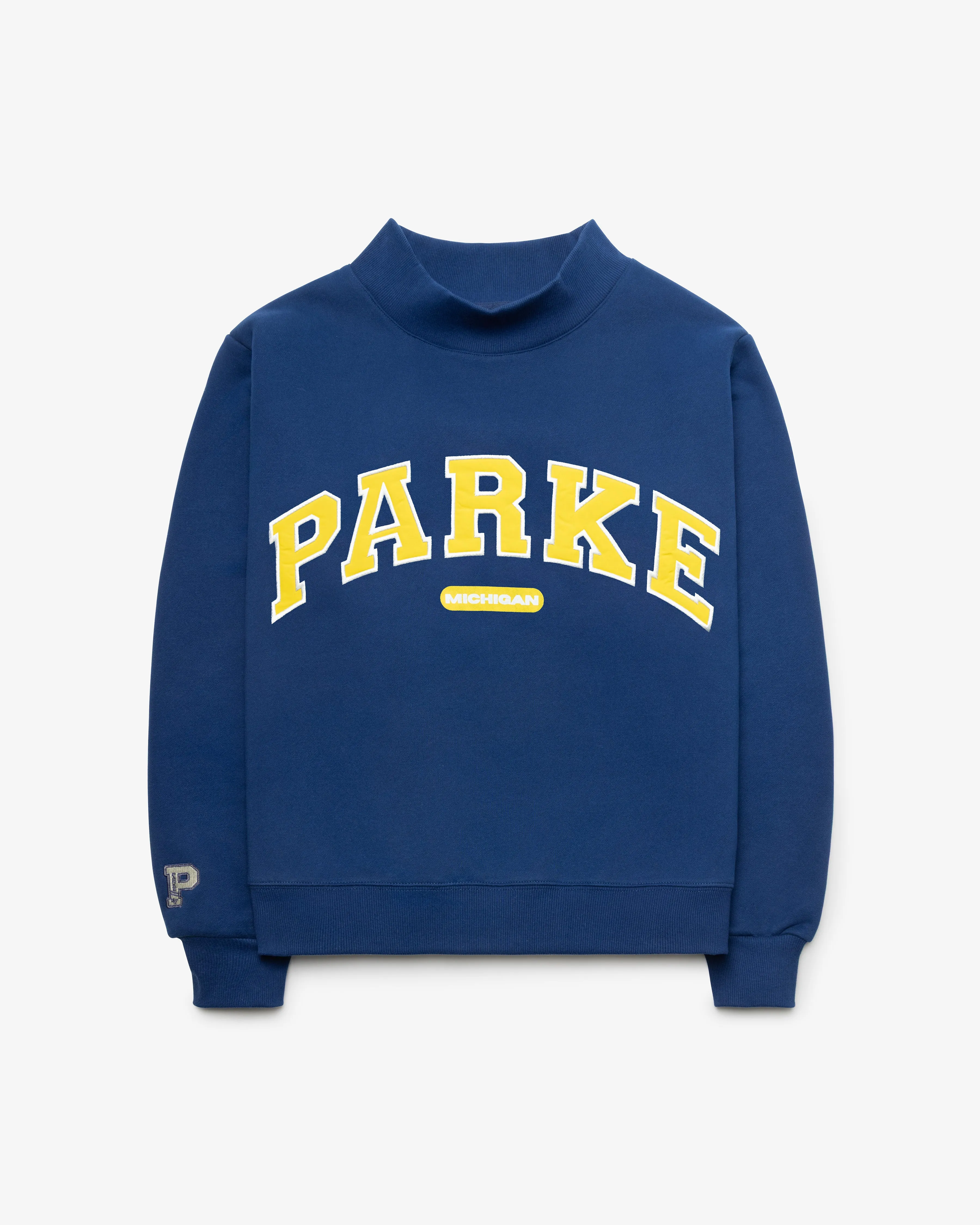 MICHIGAN WOLVERINES PARKE X '47 WOMEN'S VARSITY MOCKNECK sold by 47 product image thumbnail 2