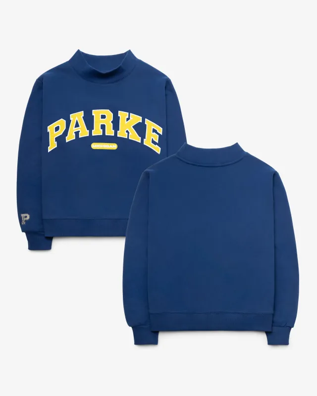 MICHIGAN WOLVERINES PARKE X '47 WOMEN'S VARSITY MOCKNECK made by 47