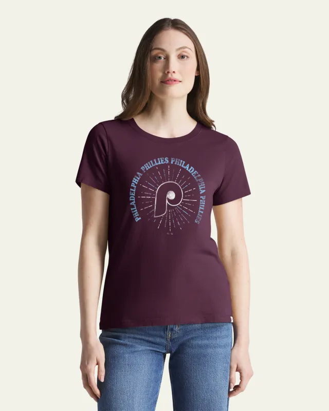 PHILADELPHIA PHILLIES SHINE LINES '47 WOMEN'S EVERYDAY TEE made by 47