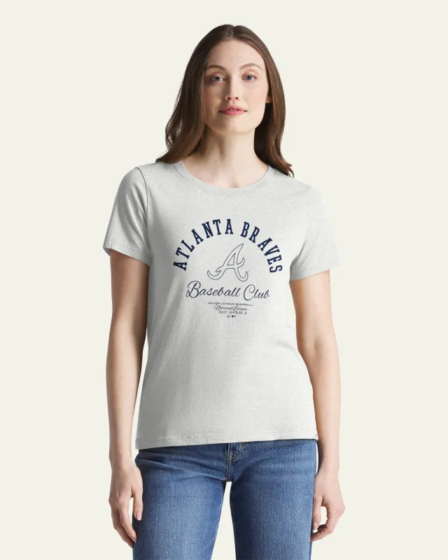 ATLANTA BRAVES ARCBALL '47 WOMEN'S EVERYDAY TEE made by 47