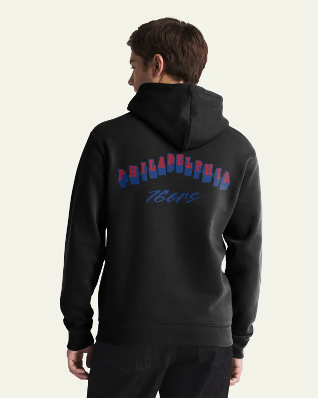 PHILADELPHIA 76ERS GAME MARK BACKER '47 EVERYDAY HOOD made by 47