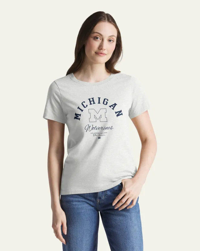 MICHIGAN WOLVERINES ARCBALL '47 WOMEN'S EVERYDAY TEE made by 47