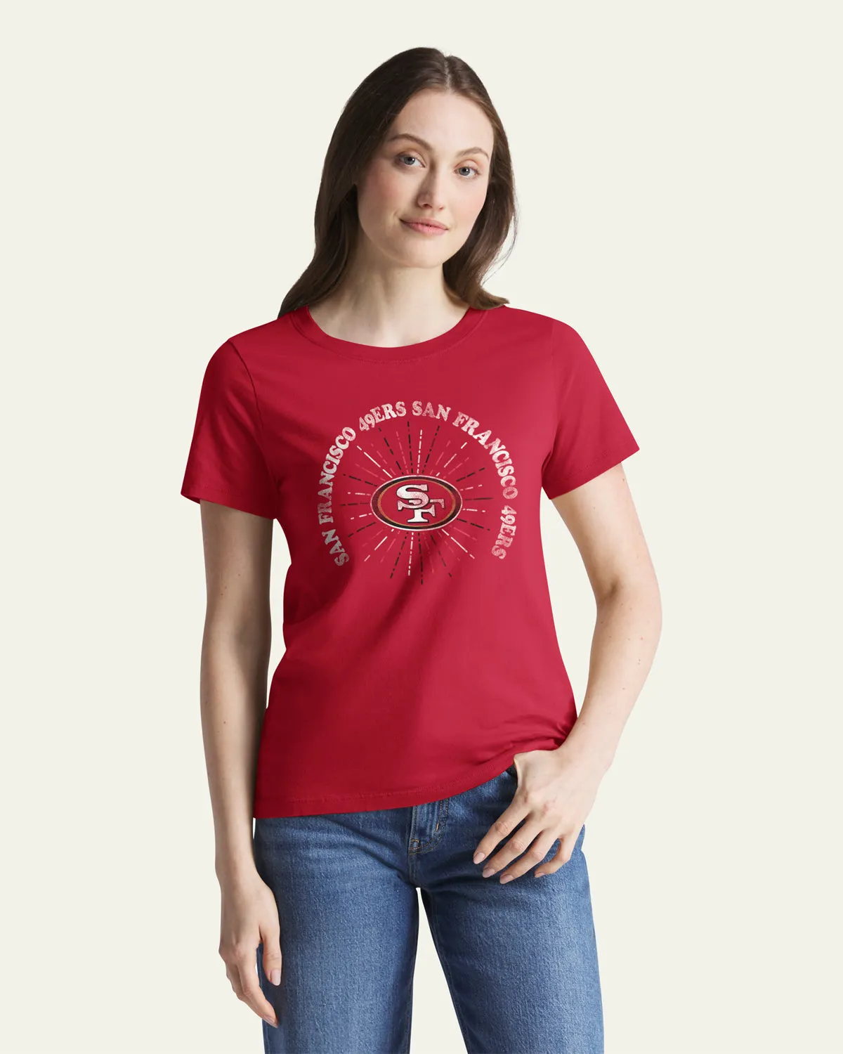 SAN FRANCISCO 49ERS SHINE LINES '47 WOMEN'S EVERYDAY TEE sold by 47