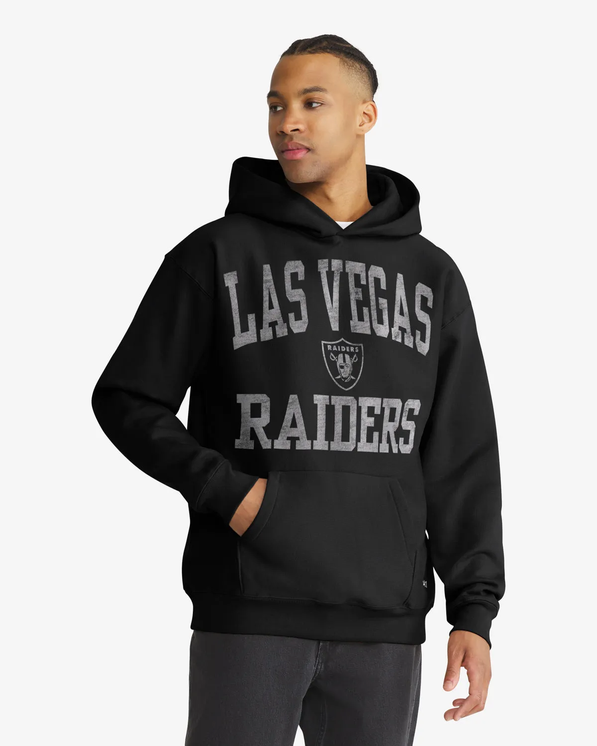 LAS VEGAS RAIDERS CAMPUS STACK ARCHED '47 FOUNDATION HOOD sold by 47