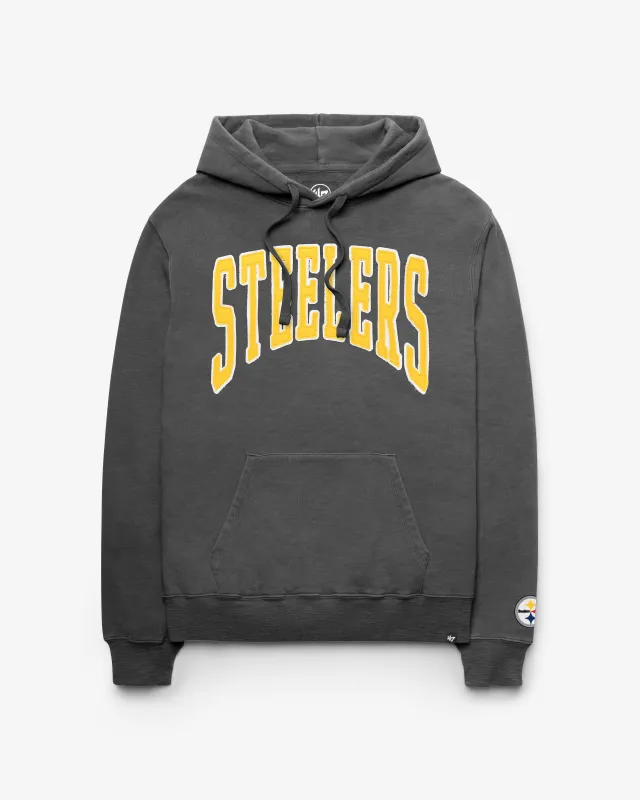 PITTSBURGH STEELERS GROTON WELL WORN '47 FRENCH TERRY HOOD made by 47