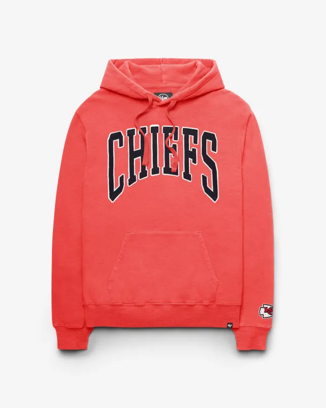 KANSAS CITY CHIEFS GROTON WELL WORN '47 FRENCH TERRY HOOD made by 47