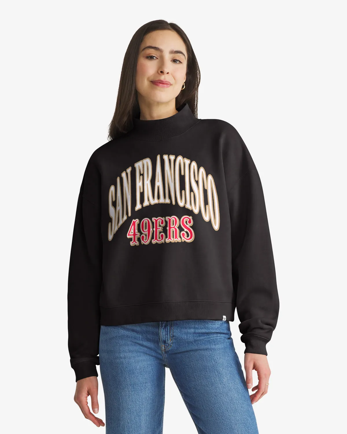 SAN FRANCISCO 49ERS RIVALRY '47 WOMEN'S VANTAGE MOCK NECK sold by 47