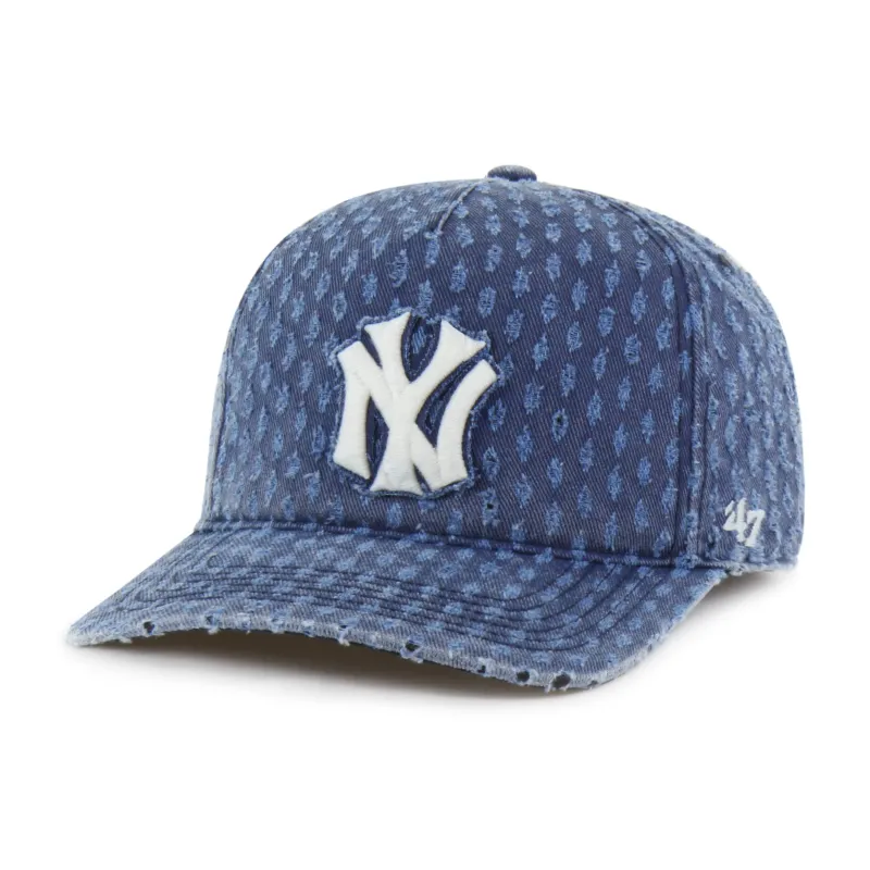 NEW YORK YANKEES COOPERSTOWN WORN IN '47 HITCH LC LOW CROWN made by 47
