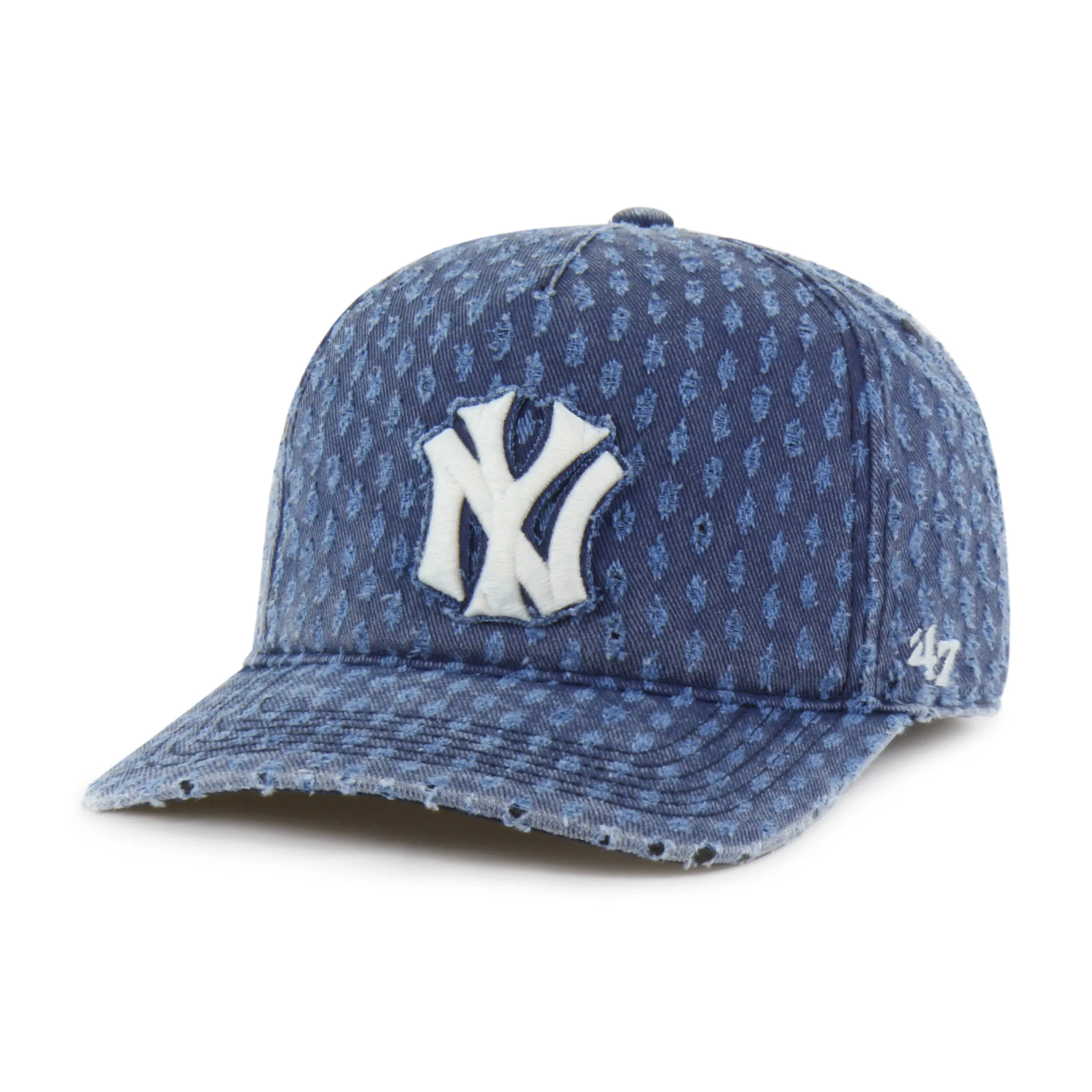NEW YORK YANKEES COOPERSTOWN WORN IN '47 HITCH LC LOW CROWN sold by 47