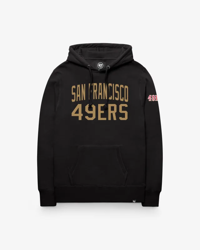 SAN FRANCISCO 49ERS RIVALRIES GAMEBREAK '47 HEADLINE PULLOVER HOOD made by 47