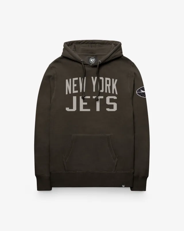 NEW YORK JETS RIVALRIES GAMEBREAK '47 HEADLINE PULLOVER HOOD made by 47
